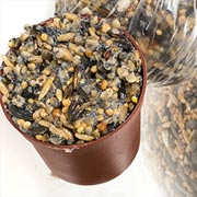 Suet or lard can also be used to make flower pot seed cakes.